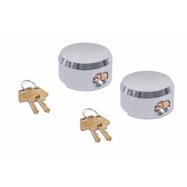 Mardili Lock Hidden Shackle Trailer Puck Padlocks with Keyed Alike, 2-7/8" Puck Lock,Moving Trucks & Vans Door Lock, Soild Steel, Pack of 2