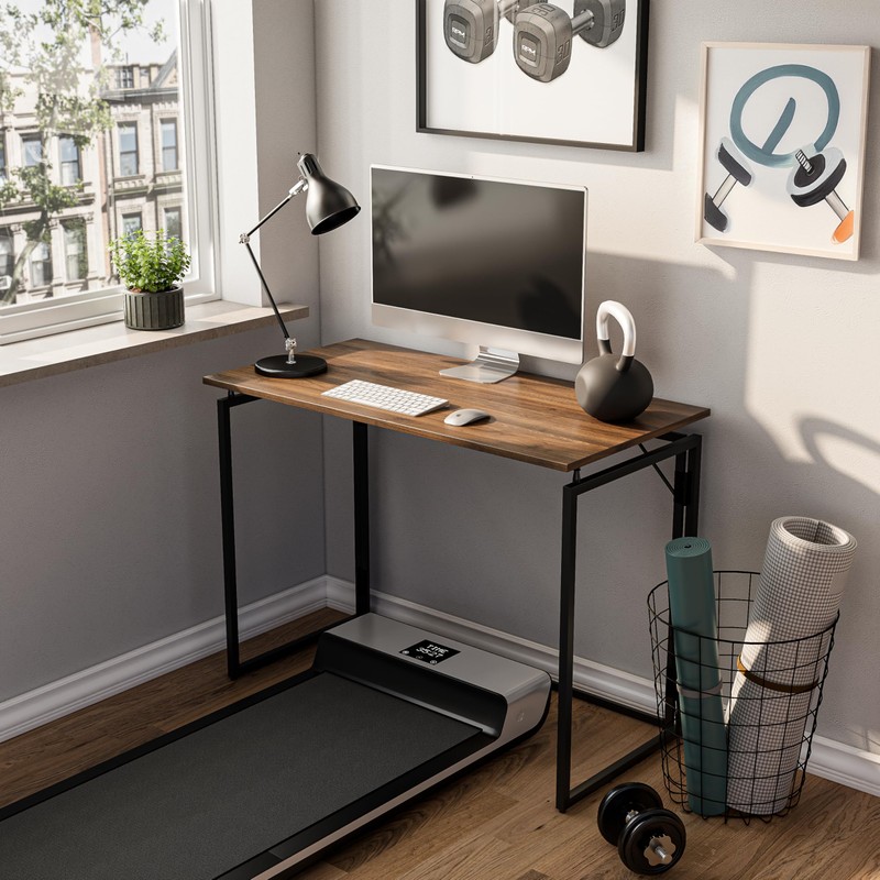 alawooder Folding Desk 30 Inch - No Assembly Small Foldable