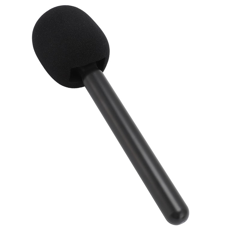 Wireless Mic Handheld Adapter with Windshield Foam Lightweight Interview Microphone