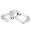 Pair Side LED Marker Light Covers Chrome Bezels Waterproof Heat