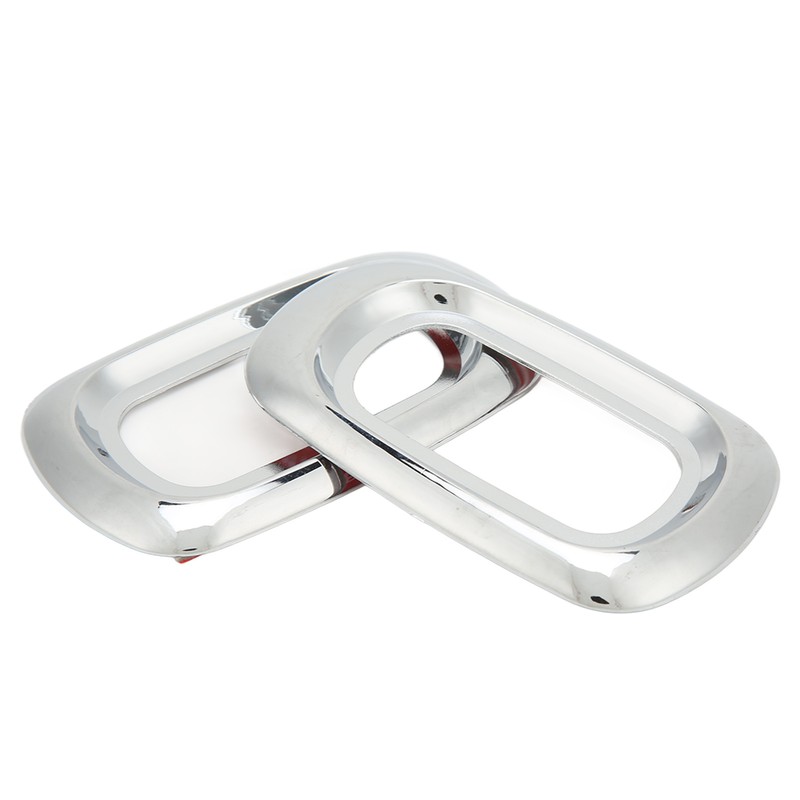 Pair Side LED Marker Light Covers Chrome Bezels Waterproof Heat
