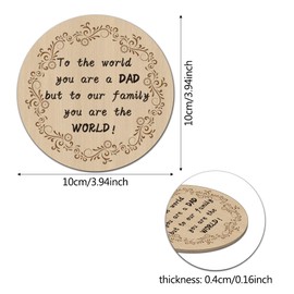 Gifts for Dad,Dad Birthday Gifts,Dad Gifts,Presents for Dad,Dad Birthday Gifts,Daddy Gifts,Wooden Coaster,Dad for Dad,Daddy