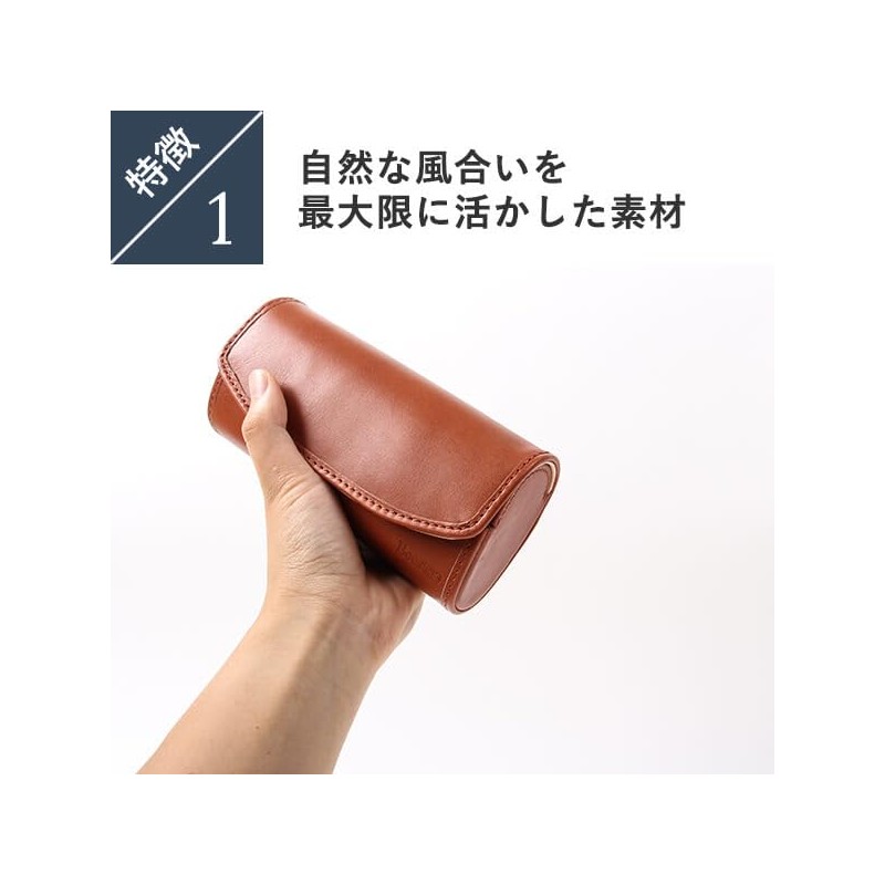 Boosters Hard Glasses Case, Genuine Leather Case, Stylish, Large Size