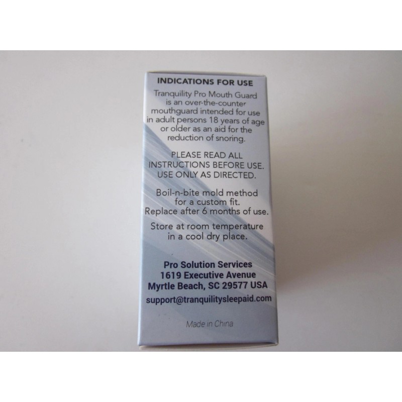 Tranquility Pro Adjustable Anti-Snoring Dental Night Mouth Guard