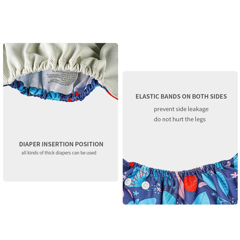 4pcs/pack Baby Cloth Diapers Washable Reusable Pocket Cloth Diaper Quick