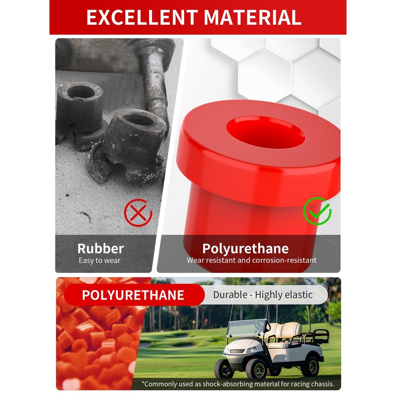 OVAS HOO Club Car Precedent Front Bushing Kit, Front Upper