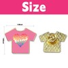 50PCS Pink Shirt Day Pins, Pink Tshirt Shaped Brooches for