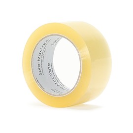 Sure-Max 6 Rolls Heavy-Duty Shipping & Packing Tape (2" x 120 yard/360' Each) - Moving & Adhesive Carton Sealing - 2.7mil Clear