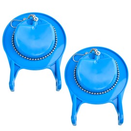 2 PCS Toilet Flappers Replacement 3 Inch Compatible for GA715014-GEG1 with Stainless Chain and Hook - Reliable Toilet Flapper