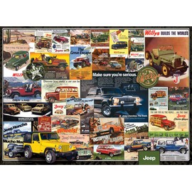 EuroGraphics Jeep Vintage Ads Jigsaw Puzzle (1000 Piece) (6000-0758)