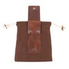 Canvas Storage Bag Collapsible Picking Bag Foraging Pouch for Outdoor Camping HikingBrown