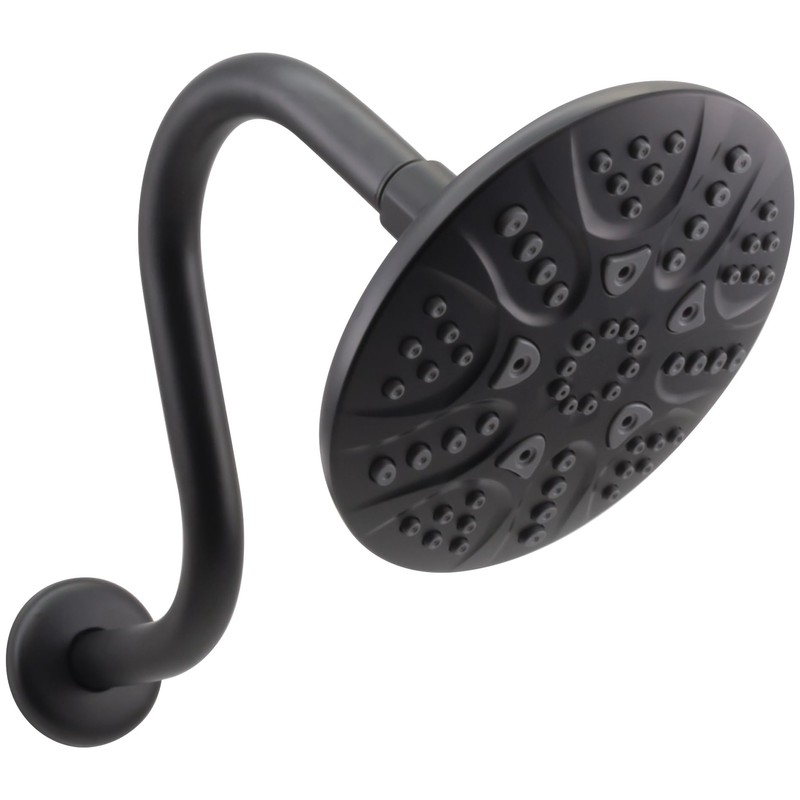 Westbrass 1/2" IPS x 8" S-Shaped Shower Arm and Flange,
