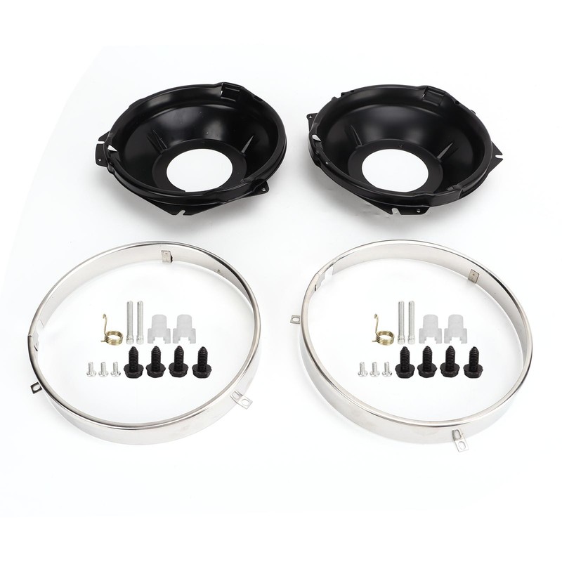 1 Pair Headlamp Retaining Ring H00001EB Headlight Ring Mounting Bucket