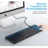 Foldable Bluetooth Keyboard, USB Tri Folding PC smartphone android apple