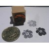 dragonflylaser P24 Miniature Hibiscus flower rubber stamp WM
