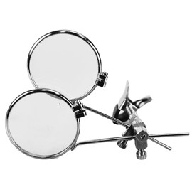 Double Loupe Clip On to Eyeglass Frames | Magnification 5X and 10X Power with 15X Stacked | Built for Jewelry Repair, watchmaking, Electronics Repair, and steampunks