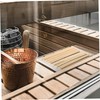 BIUDECO Bamboo Mat Sauna Seat Spa Bench Insulation and Comfort