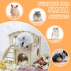 Highland Farms Select Hamster House,Tiny House with Slide House, Double-Decker