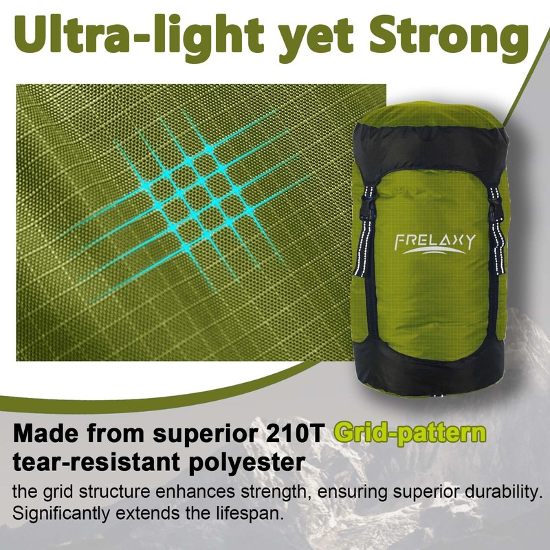Frelaxy Compression Sack, 40% More Storage! 11L/18L/30L/45L/52L Compression Stuff Sack,