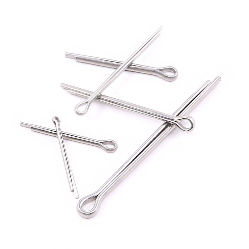 Glarks 90Pcs 304 Stainless Steel Cotter Pin Clip Key Fastner
