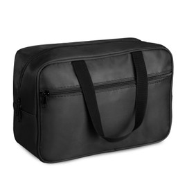 FITDON Full Size Toiletry Bag Large Travel Wash Bag, Portable Makeup Bag Organizer Shaving Gym Shower Bathroom Bag, Black