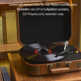 YuanYong Audiophile Record Player Weight Stabiliser 113G Stainless Steel Record Weights with Soft Base Padding Stabilising Speed for Turntable, Vinyl Disc Player (Black)