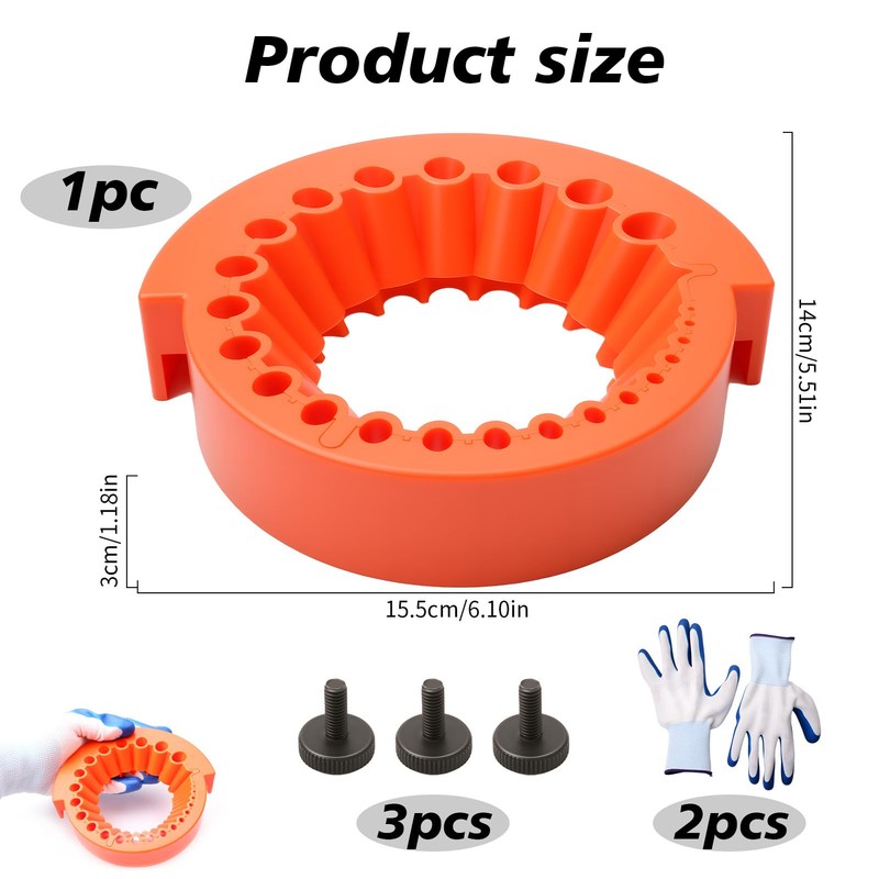 Professional Drill Bit Sharpener Attachment, Precision Tool Sharpener for Metal/Wood/Plastic