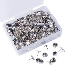 Egurs Thumb Tack Nail Decoration Pushpin for Office Home Silver Pack of 1000