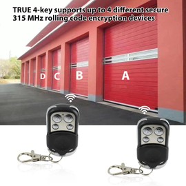 433.92mhz Garage Door Opener Remote Replacement, Motorcycle Handlebar Garage Door Opener, 2PCs Universal Gate Garage Door Remote Control Universal
