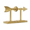 Creative Co-Op Gold Arrow Shaped Cast Iron Bookends (Set of