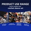 XYZDOUBLE 12-Piece Socket Spanner Set with 3/8 Inch Ratchet 8