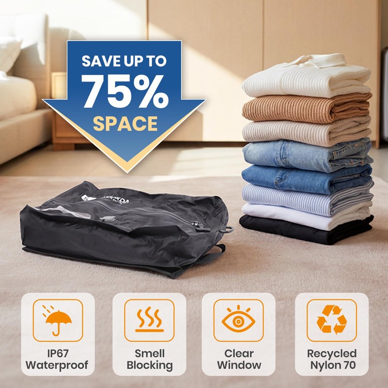 Tavoxda Vacuum Bags for Travel with Wireless Electric Pump, Durable