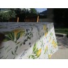 Rectangular tablecloth with lemon and olive motif, 100% cotton, size: