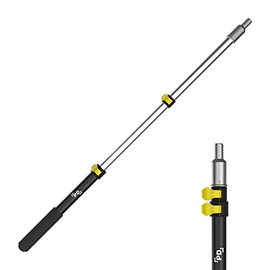 Extensión telescópica para rodillo PD de 1.5 a 3 ft, extensión para rodillo de pintura multiusos, mecanismo EZ-Lock | Mango de aluminio ligero | Poste roscado para limpiacristales, sacudidor