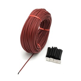 φ3mm 12K 33Ω Carbon Fibre Heating Wire 200℃ High Temperature Far Infrared Silicon Rubber Warm Floor Heating Cable