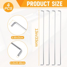 Shimeyao 4 Pcs Replacement Rails for Your Swedish Brand File Cabinet Drawer Rails