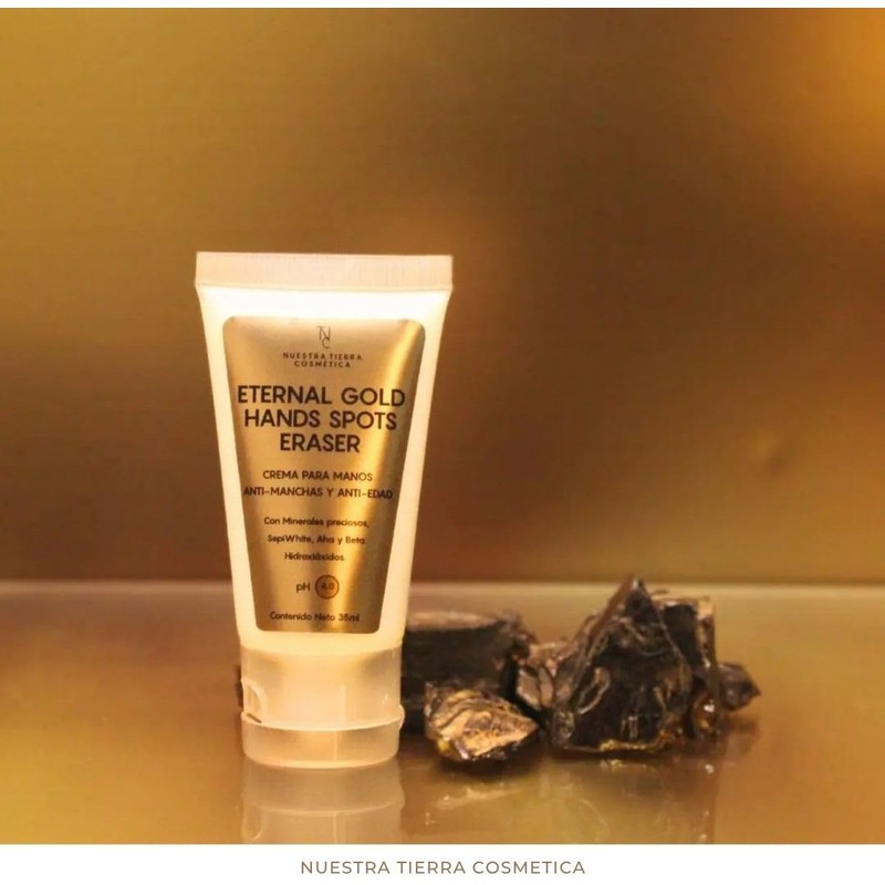 Nuestra Tierra Cosmética Eternal Gold Hands Spots Eraser, Crema de