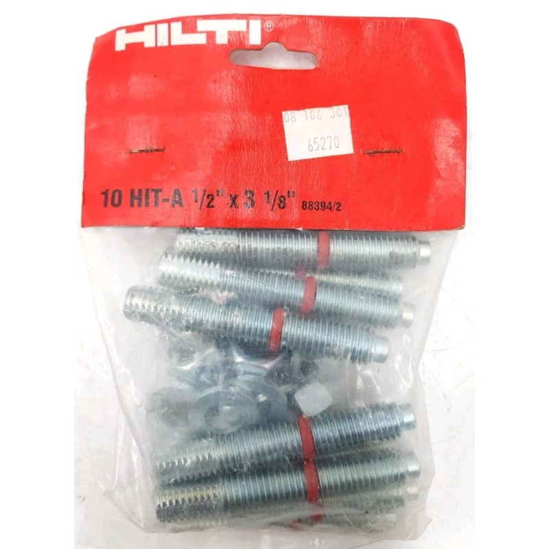 Hilti Hit-A 1/2" x 3-1/8" 88394/2 Concrete Anchor Threaded Rod/Bolt