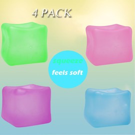 Fidget Stress Cube Toys|High-Density Gel Filled Squeeze Squishy Balls Toys|Ice Cube Squishy Toys|Stress Squishy Toys|Stress Anxiety Relief Toys|Fill Socks,Easter Basket Stuffing,Birthday Gifts