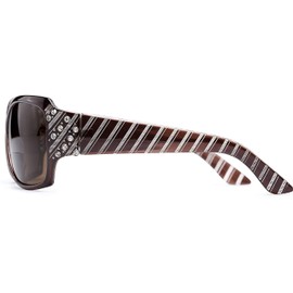 The Jazzy Bifocal Reading Sunglasses, Rhinestone Glasses, Tinted Readers for Women + 1.75 Brown