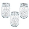Silver Mercury Glass Mason Jars (bulk set of 12) Wedding