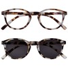 OPULIZE-Zen Twin Pack Gafas de lectura con Sun Reader Marrón