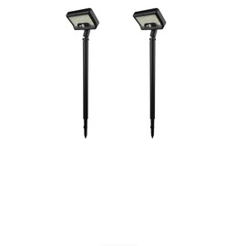 Jefedana Solar Lights for Outdoor Garden: IP65 Waterproof Solar Lights Garden with Motion Sensor USB & Solar - 3 Brightness Levels Yard Entrance Door Walkway (Pack of 2)