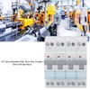 4P Dual Power Manual Transfer Switch DIN Rail Mount Single