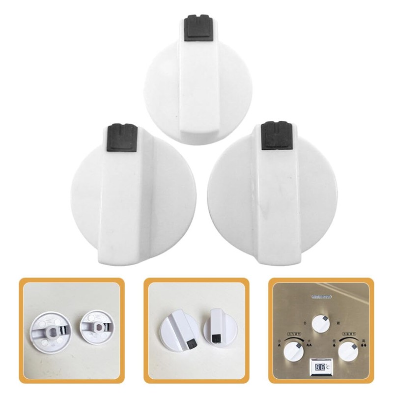 Gadpiparty 3pcs Water Control Knob Stove Knob for Hot Water