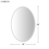 KOHROS Bathroom Mirrors for Over Sink - Oval Frameless Mirror