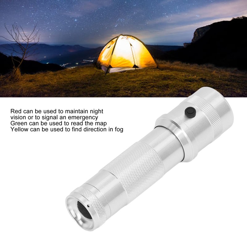 Asixxsix Multicolour LED Torch, 10 Colour in 1 LED Torch