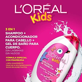 L'Oreal Paris, Shampoo 3 En 1 Para Niños De Todo Tipo De Cabello L'Oréal Kids 265 Ml