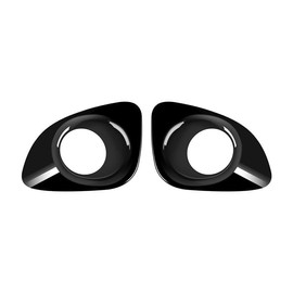 MEKOMEKO CRS-QWDB2 New Toyota Corolla Cross Exclusive Fog Lamp Ring Fog Lamp Cover Fog Cover Front Lamp Cover Accessories Exterior Parts ABS Material 2P New Corolla Cross September 2021 ~ [Black]