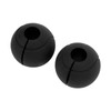 1 Pair of Barbell Dumbbell Curved Bar Grip Round Spherical